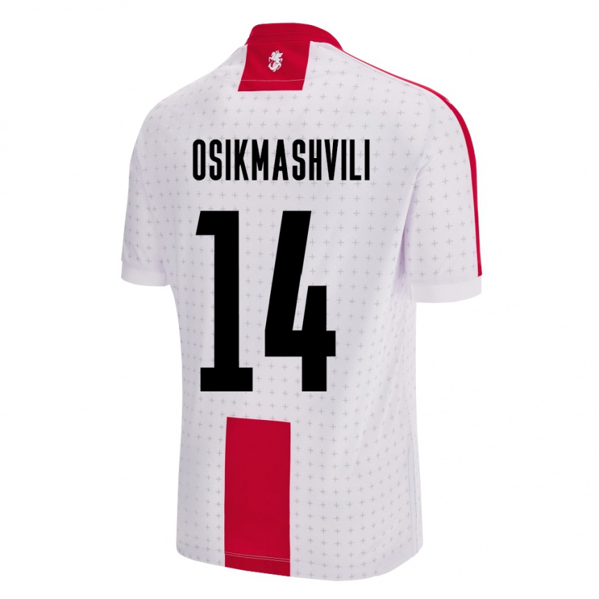 Kids Football Georgia Levan Osikmashvili #14 White Home Jersey 24-26 T-Shirt Australia