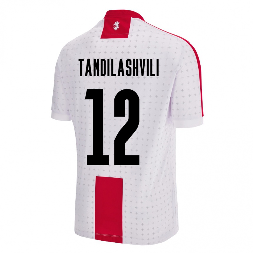 Kids Football Georgia Levan Tandilashvili #12 White Home Jersey 24-26 T-Shirt Australia