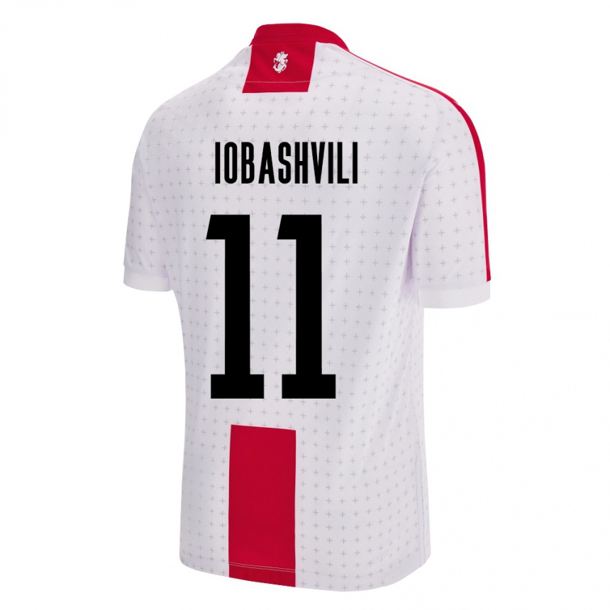 Kids Football Georgia Jaduli Iobashvili #11 White Home Jersey 24-26 T-Shirt Australia