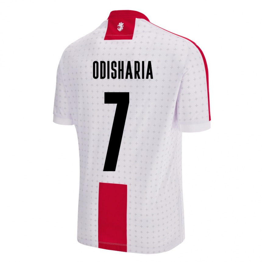 Kids Football Georgia Lasha Odisharia #7 White Home Jersey 24-26 T-Shirt Australia