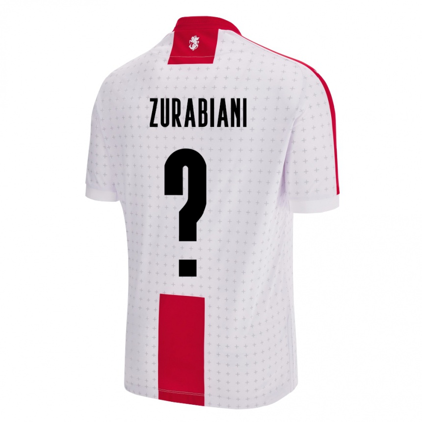 Kids Football Georgia Davit Zurabiani #0 White Home Jersey 24-26 T-Shirt Australia