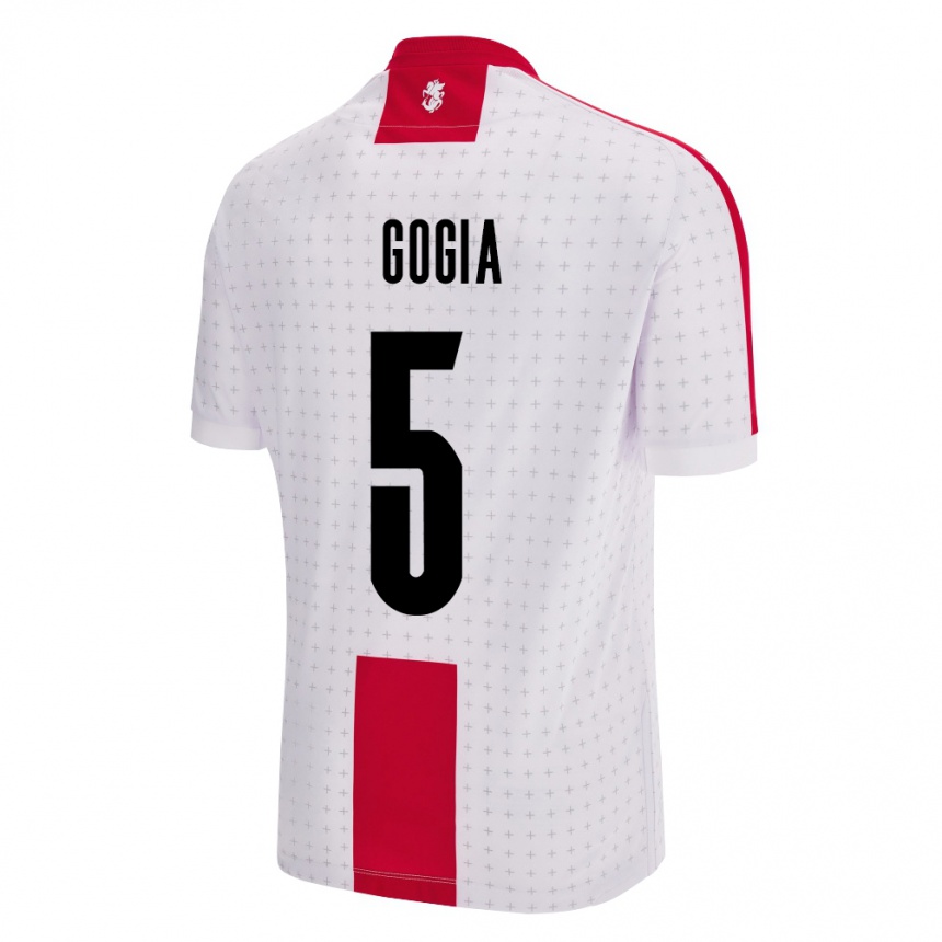 Kids Football Georgia Gigi Gogia #5 White Home Jersey 24-26 T-Shirt Australia