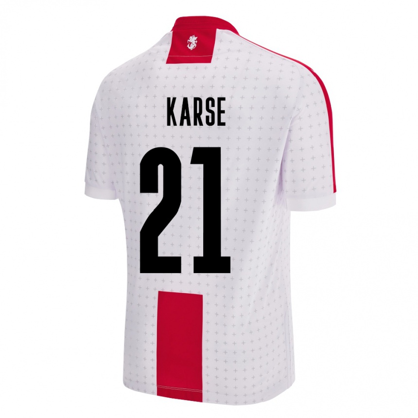 Kids Football Georgia Karse #21 White Home Jersey 24-26 T-Shirt Australia