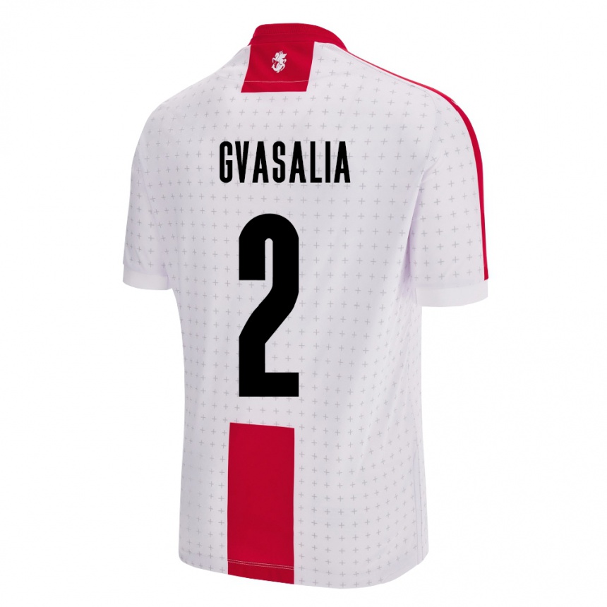 Kids Football Georgia Giorgi Gvasalia #2 White Home Jersey 24-26 T-Shirt Australia