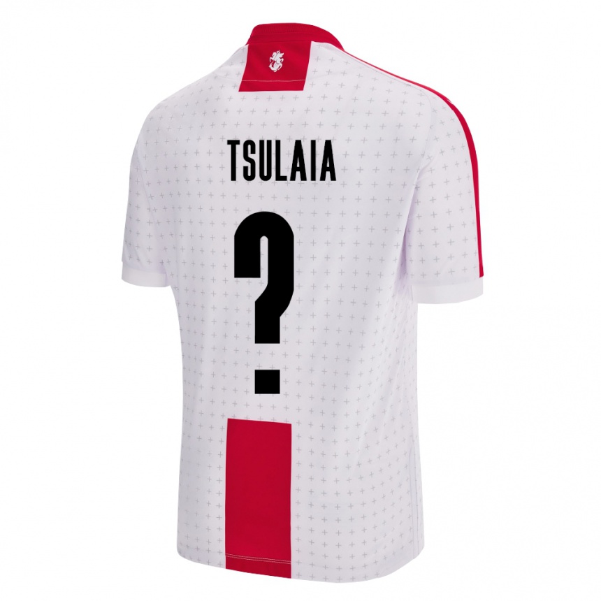 Kids Football Georgia Luka Tsulaia #0 White Home Jersey 24-26 T-Shirt Australia