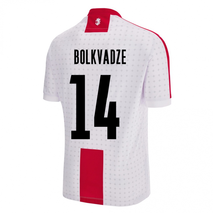 Kids Football Georgia Anastasia Bolkvadze #14 White Home Jersey 24-26 T-Shirt Australia