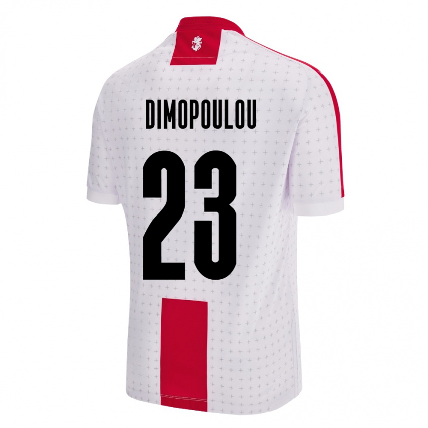 Kids Football Georgia Salomi Dimopoulou #23 White Home Jersey 24-26 T-Shirt Australia