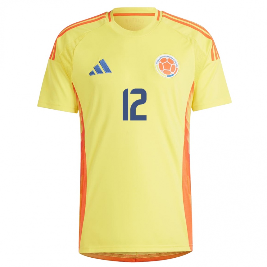 Kids Football Colombia Sandra Sepúlveda #12 Yellow Home Jersey 24-26 T-Shirt Australia