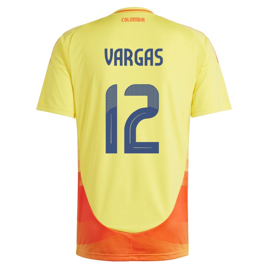 Kids Football Colombia Camilo Vargas #12 Yellow Home Jersey 24-26 T-Shirt Australia