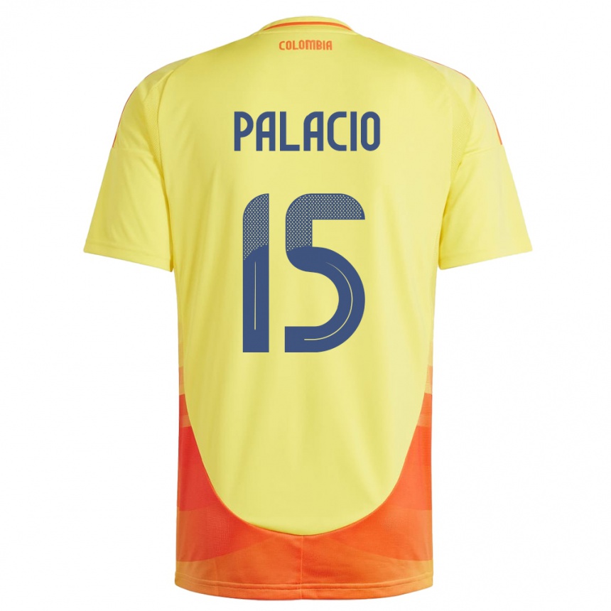 Kids Football Colombia Nelson Palacio #15 Yellow Home Jersey 24-26 T-Shirt Australia