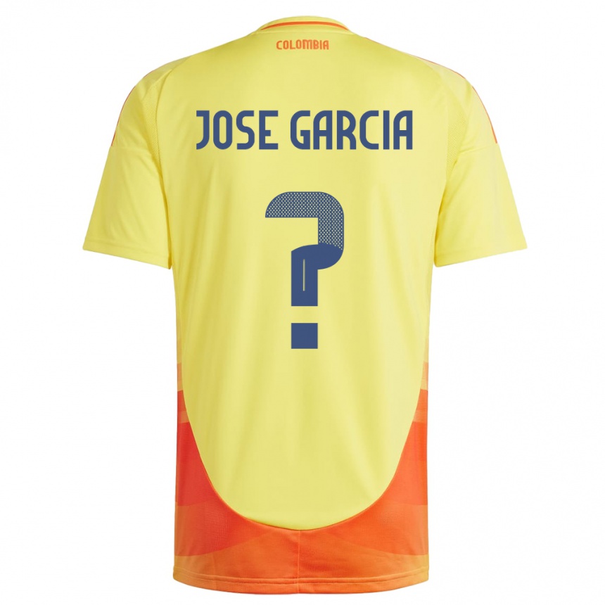 Kids Football Colombia José García #0 Yellow Home Jersey 24-26 T-Shirt Australia