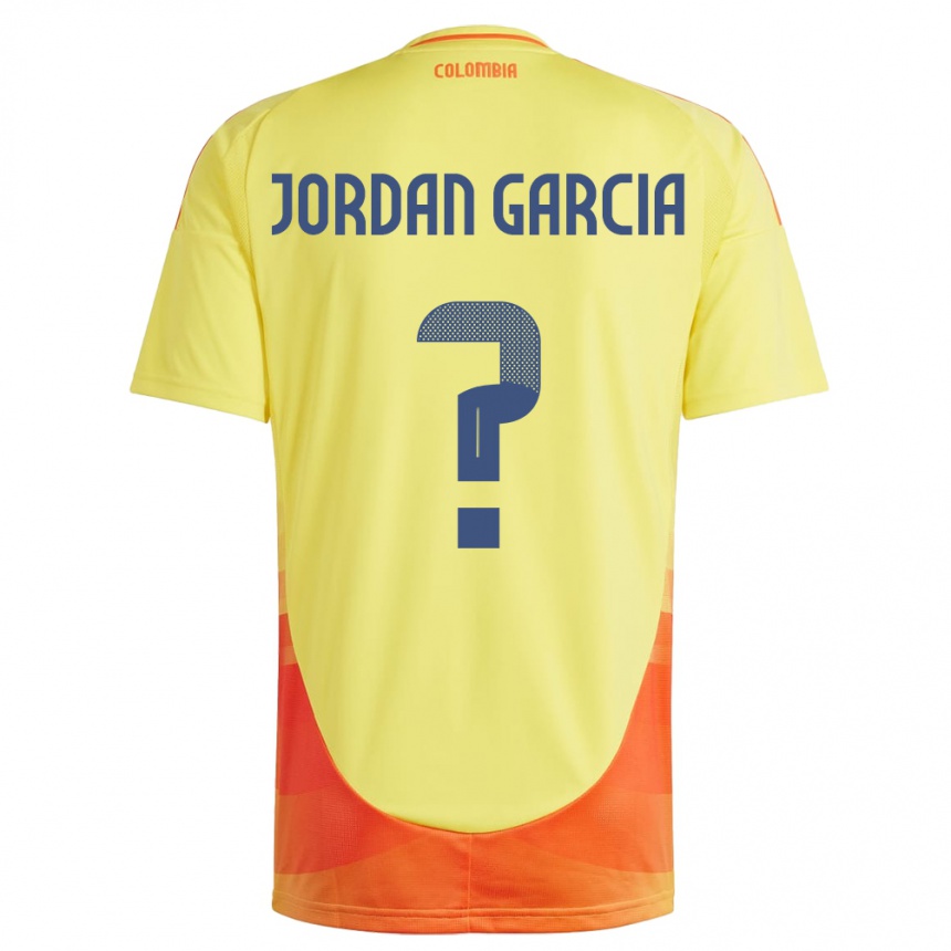 Kids Football Colombia Jordan García #0 Yellow Home Jersey 24-26 T-Shirt Australia