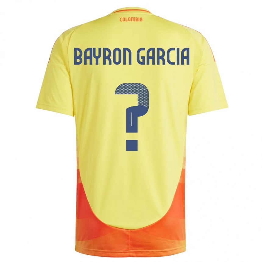 Kids Football Colombia Bayron García #0 Yellow Home Jersey 24-26 T-Shirt Australia