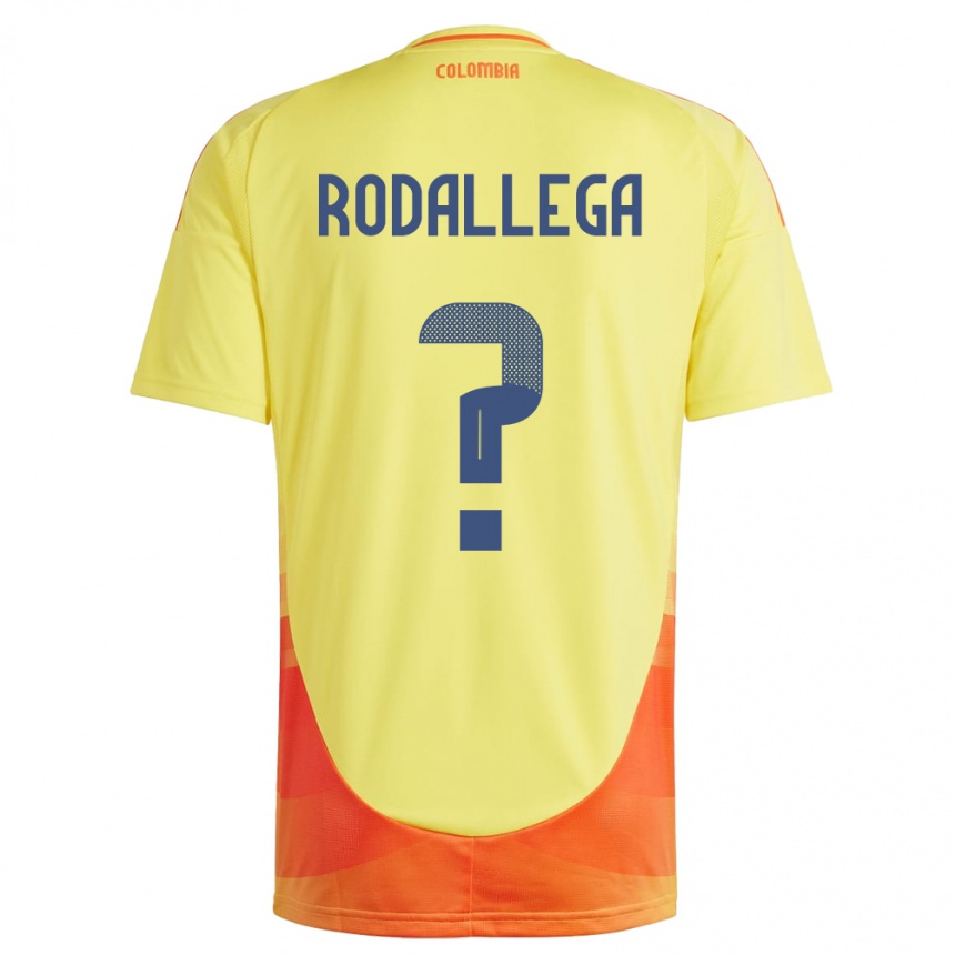 Kids Football Colombia Johan Rodallega #0 Yellow Home Jersey 24-26 T-Shirt Australia