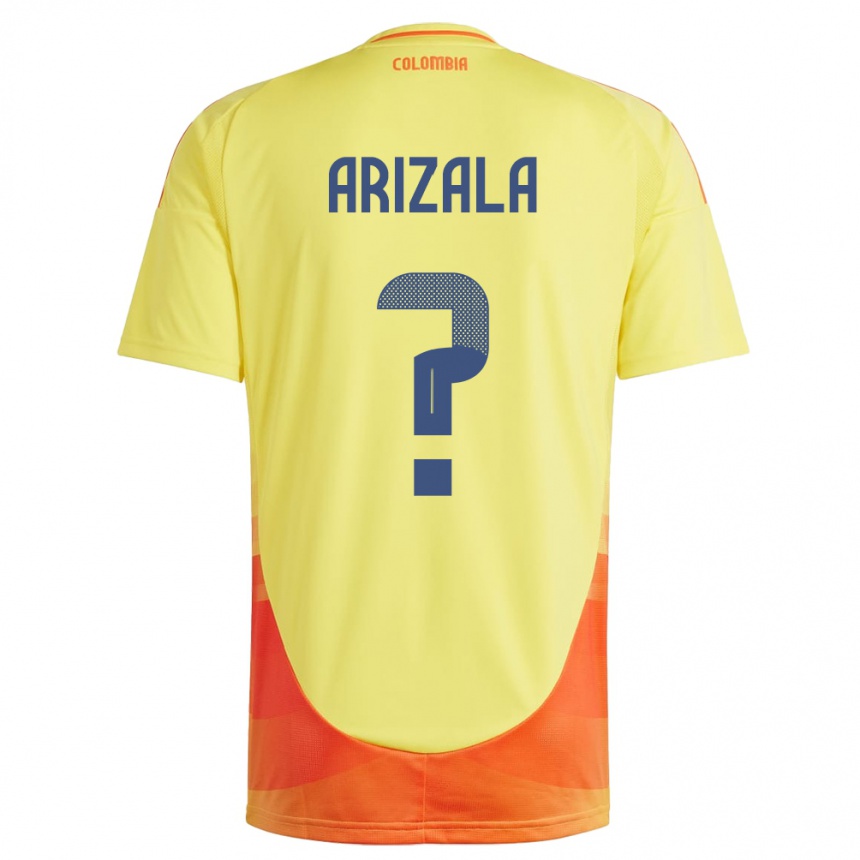 Kids Football Colombia Juan Arizala #0 Yellow Home Jersey 24-26 T-Shirt Australia