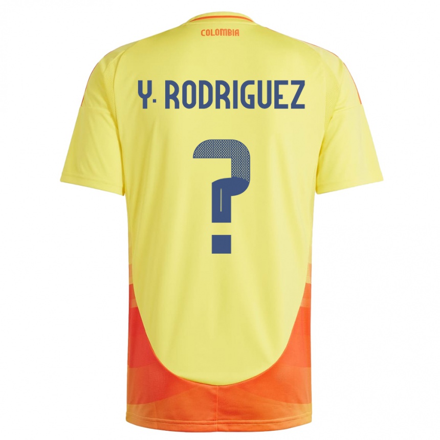 Kids Football Colombia Yefrei Rodríguez #0 Yellow Home Jersey 24-26 T-Shirt Australia