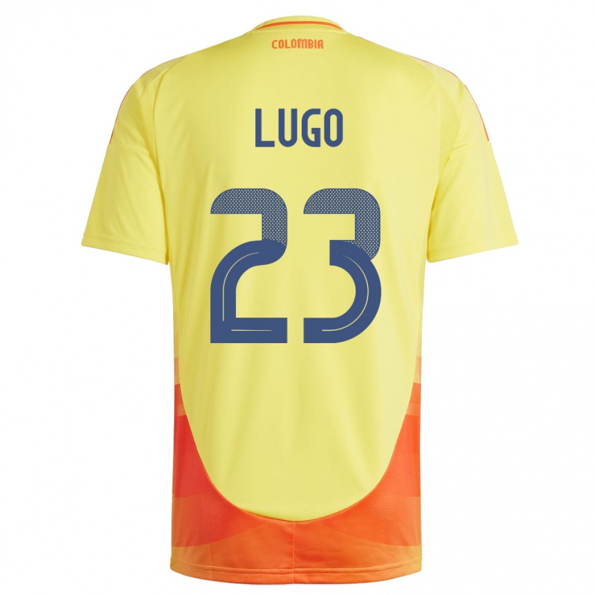 Kids Football Colombia Michelle Lugo #23 Yellow Home Jersey 24-26 T-Shirt Australia