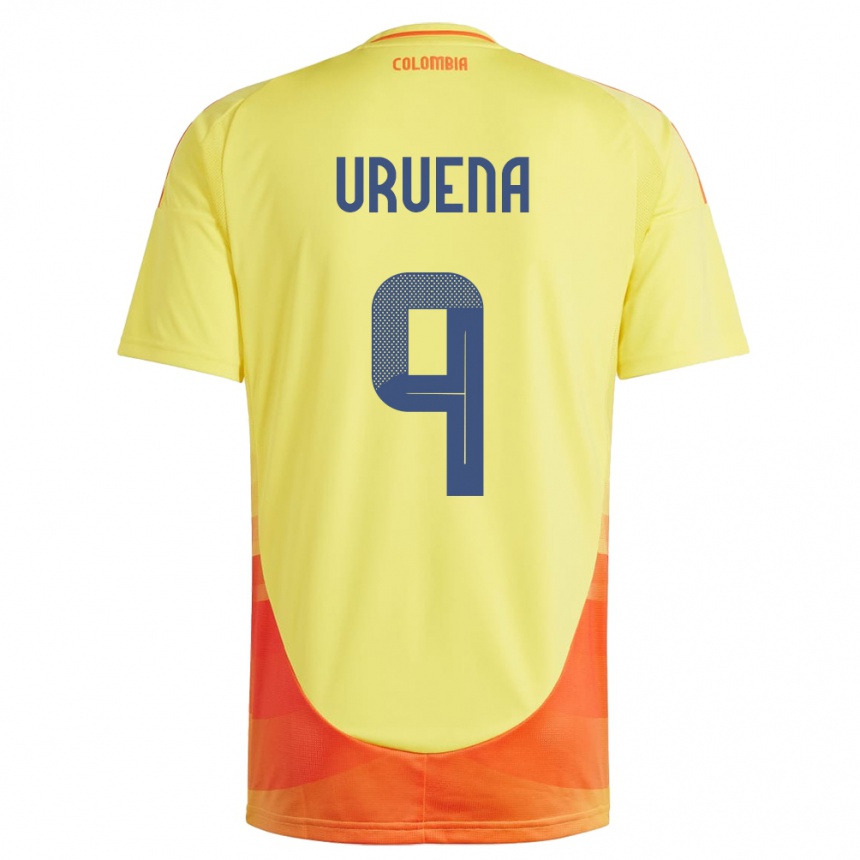 Kids Football Colombia Gabriela Urueña #9 Yellow Home Jersey 24-26 T-Shirt Australia