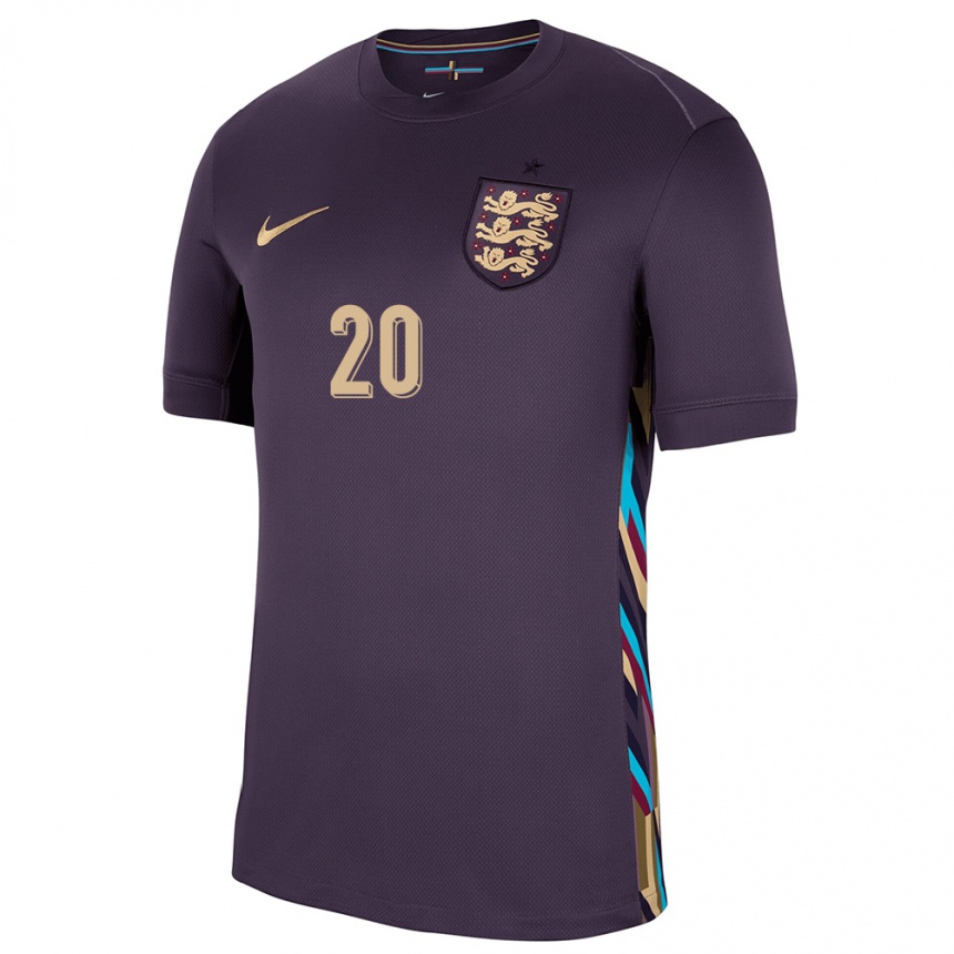 Kids Football England Jarrod Bowen #20 Dark Raisin Away Jersey 24-26 T-Shirt Australia