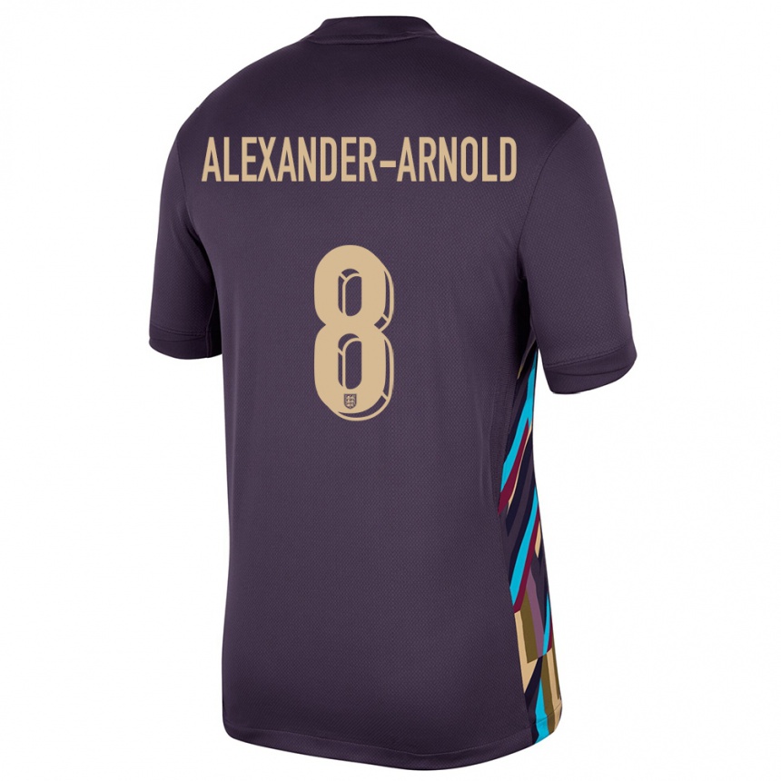 Kids Football England Trent Alexander-Arnold #8 Dark Raisin Away Jersey 24-26 T-Shirt Australia