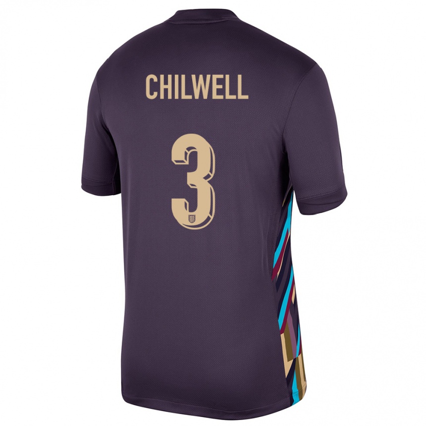 Kids Football England Ben Chilwell #3 Dark Raisin Away Jersey 24-26 T-Shirt Australia