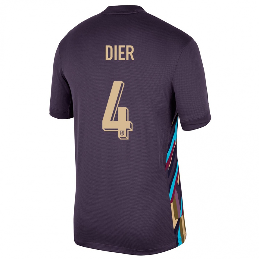 Kids Football England Eric Dier #4 Dark Raisin Away Jersey 24-26 T-Shirt Australia