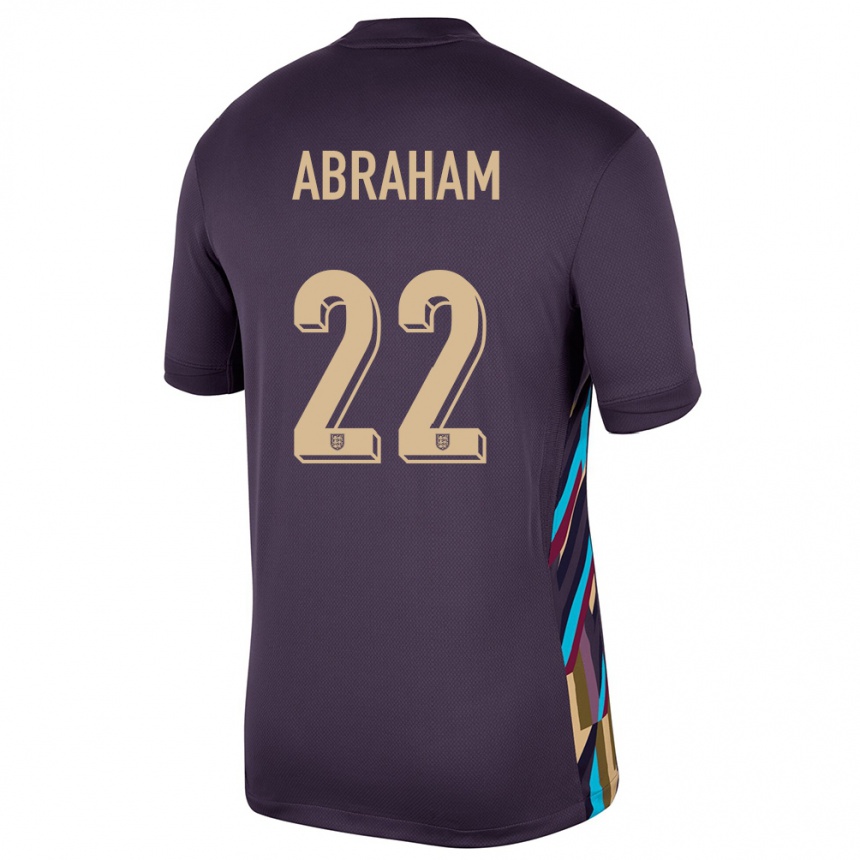 Kids Football England Tammy Abraham #22 Dark Raisin Away Jersey 24-26 T-Shirt Australia