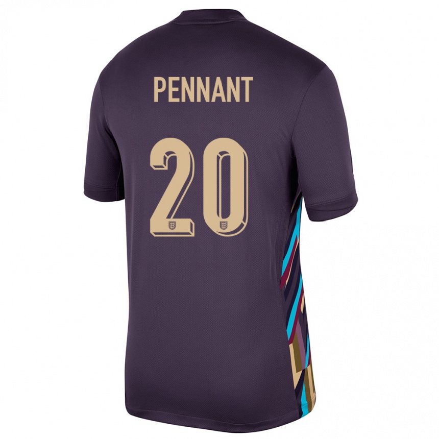 Kids Football England Kian Pennant #20 Dark Raisin Away Jersey 24-26 T-Shirt Australia