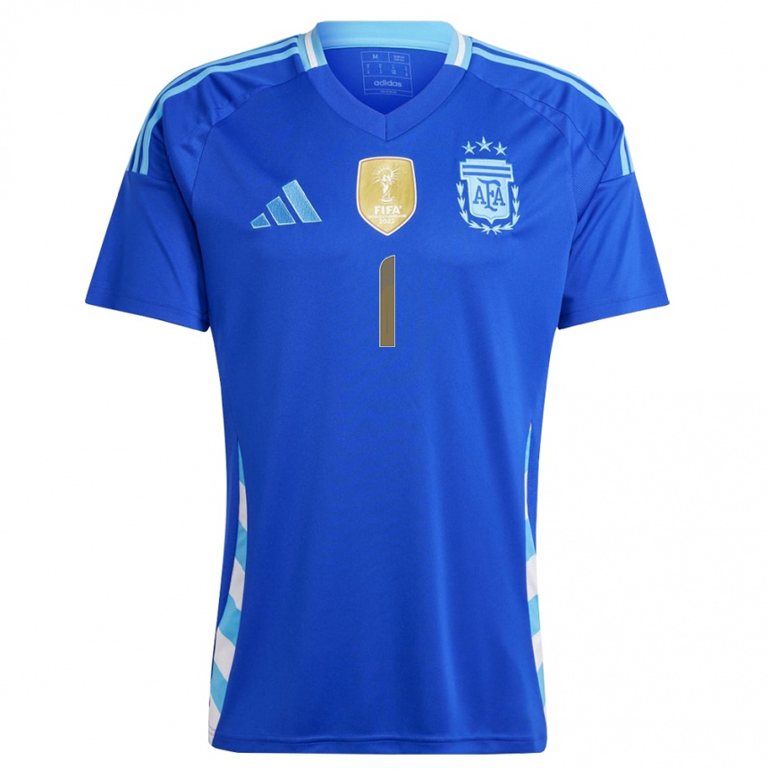 Kids Football Argentina Federico Gomes Gerth #1 Blue Away Jersey 24-26 T-Shirt Australia