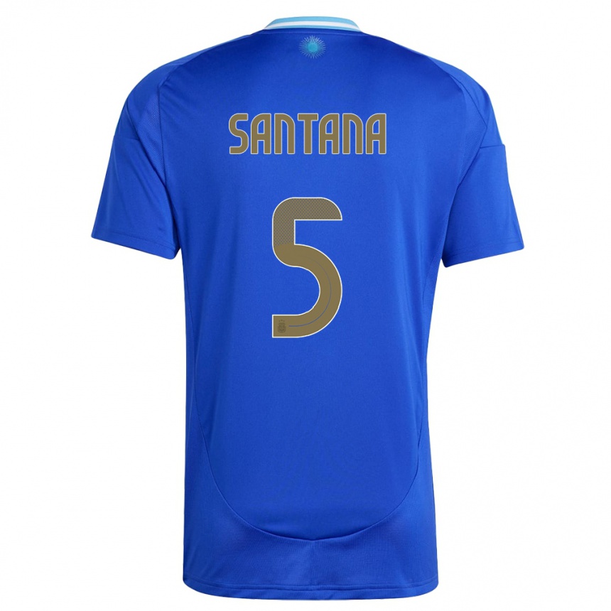 Kids Football Argentina Vanesa Santana #5 Blue Away Jersey 24-26 T-Shirt Australia