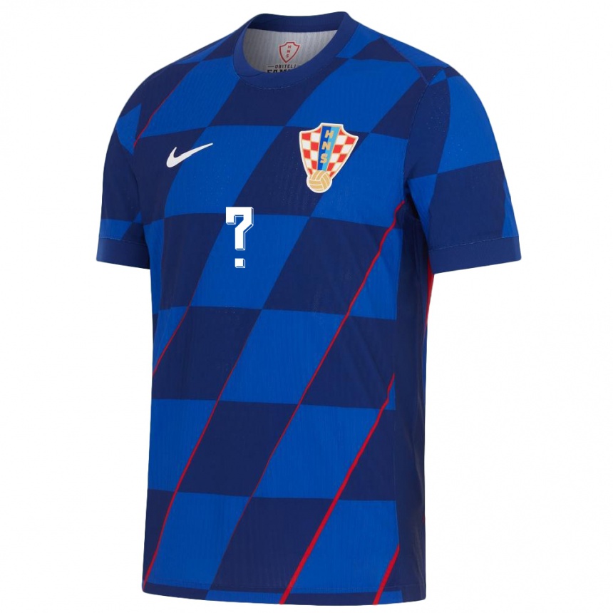 Kids Football Croatia Your Name #0 Blue Away Jersey 24-26 T-Shirt Australia