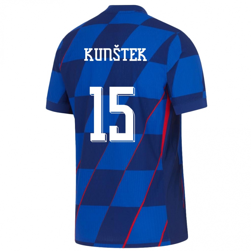 Kids Football Croatia Maria Kunstek #15 Blue Away Jersey 24-26 T-Shirt Australia