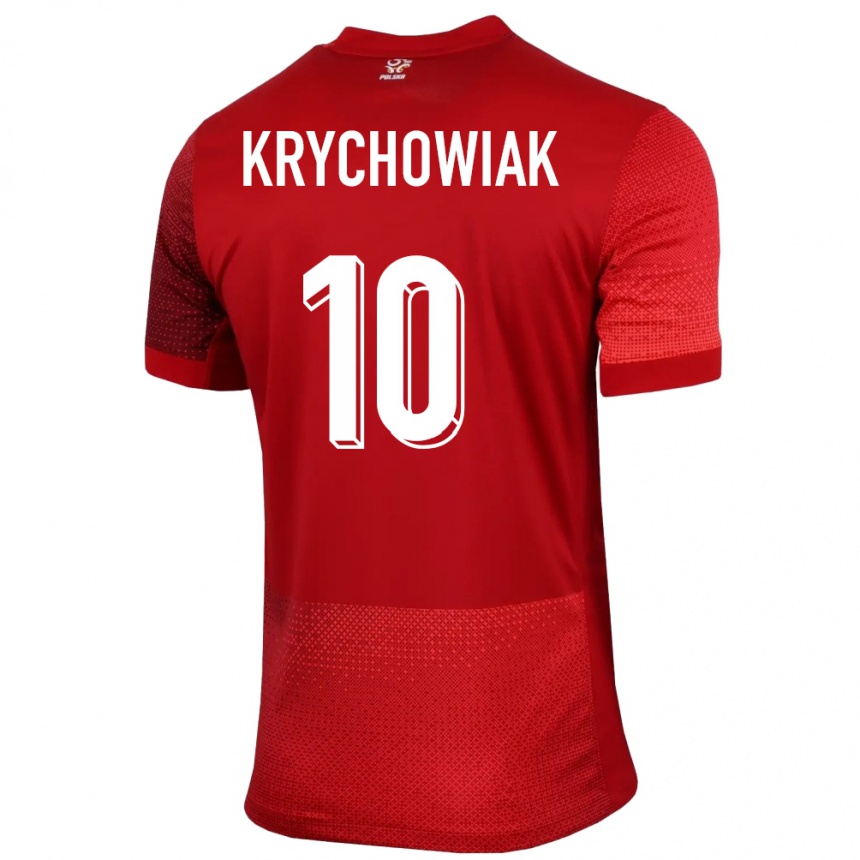 Kids Football Poland Grzegorz Krychowiak #10 Red Away Jersey 24-26 T-Shirt Australia