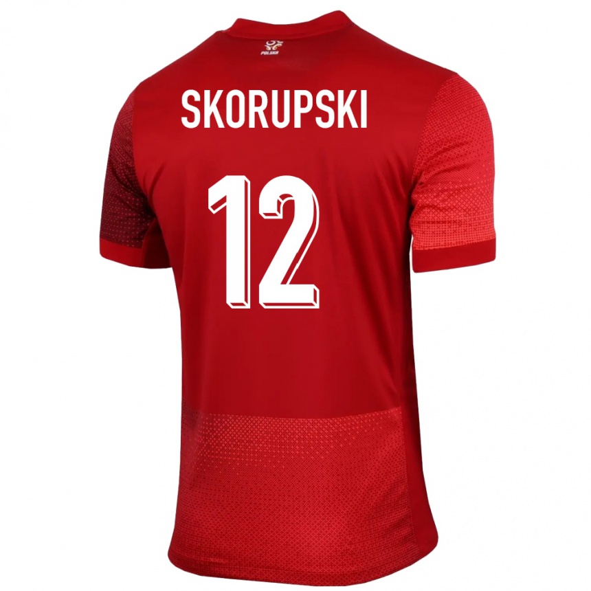 Kids Football Poland Lukasz Skorupski #12 Red Away Jersey 24-26 T-Shirt Australia