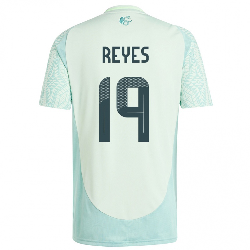 Kids Football Mexico Israel Reyes #19 Linen Green Away Jersey 24-26 T-Shirt Australia