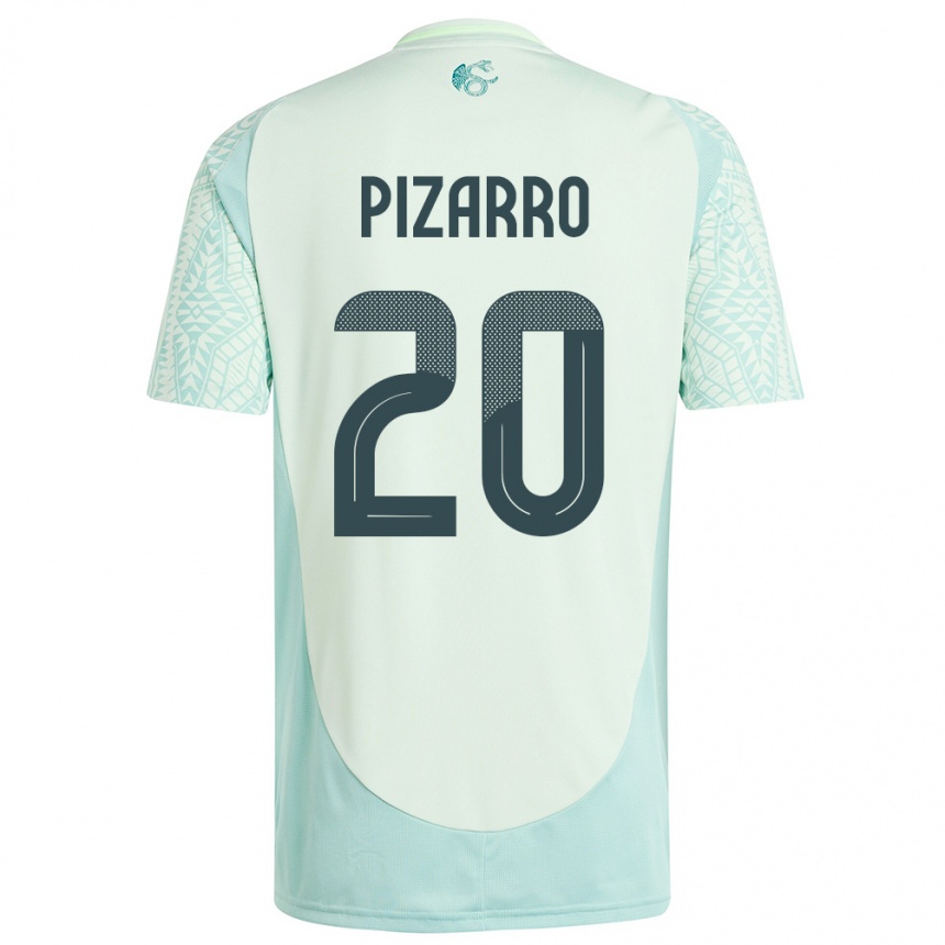 Kids Football Mexico Rodolfo Pizarro #20 Linen Green Away Jersey 24-26 T-Shirt Australia