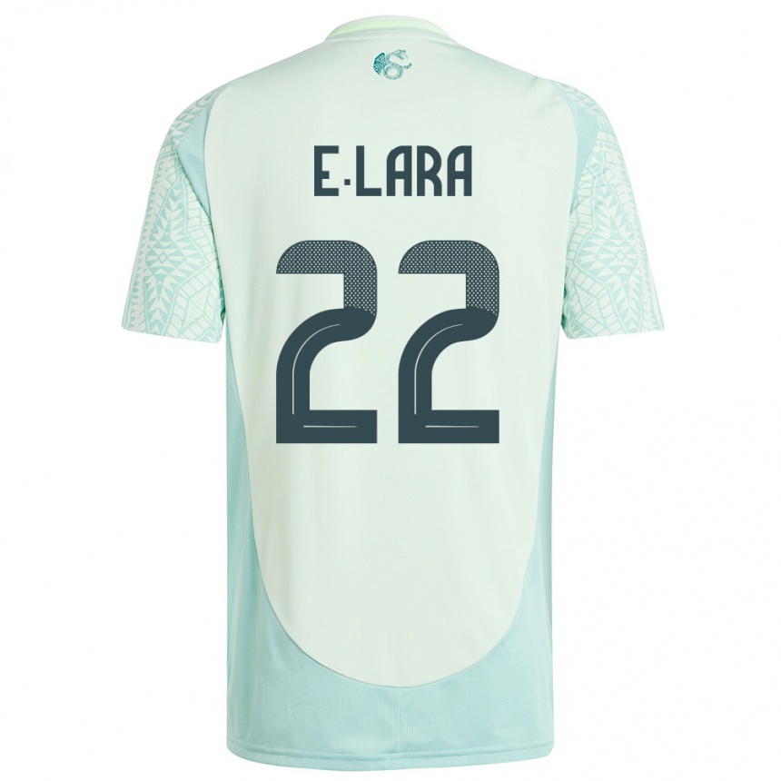 Kids Football Mexico Emilio Lara #22 Linen Green Away Jersey 24-26 T-Shirt Australia