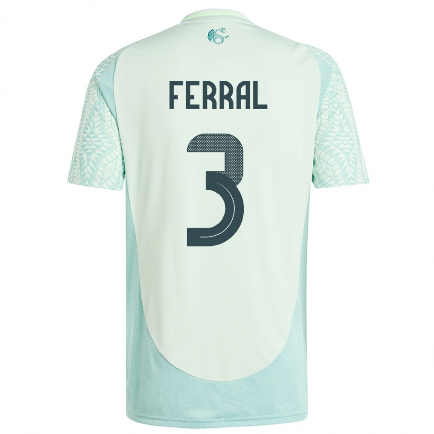 Kids Football Mexico Cristina Ferral #3 Linen Green Away Jersey 24-26 T-Shirt Australia