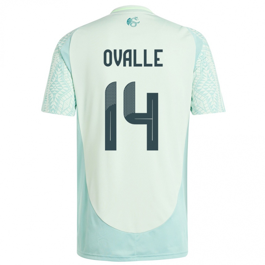 Kids Football Mexico Jacqueline Ovalle #14 Linen Green Away Jersey 24-26 T-Shirt Australia