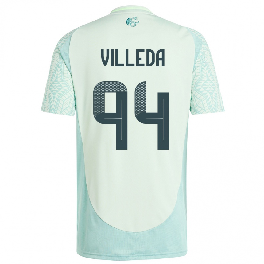 Kids Football Mexico Melany Villeda #94 Linen Green Away Jersey 24-26 T-Shirt Australia