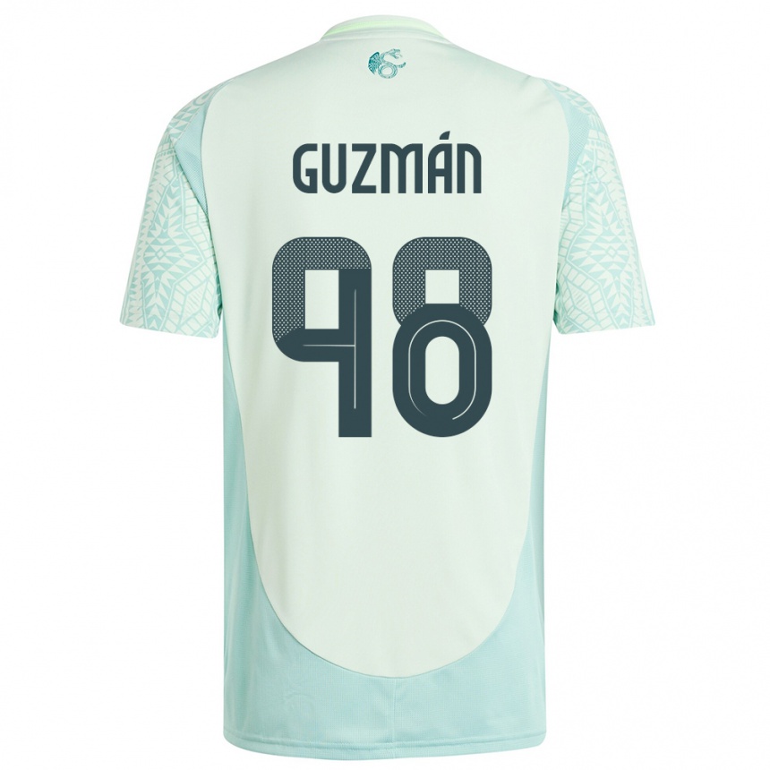 Kids Football Mexico Kinberly Guzman #98 Linen Green Away Jersey 24-26 T-Shirt Australia