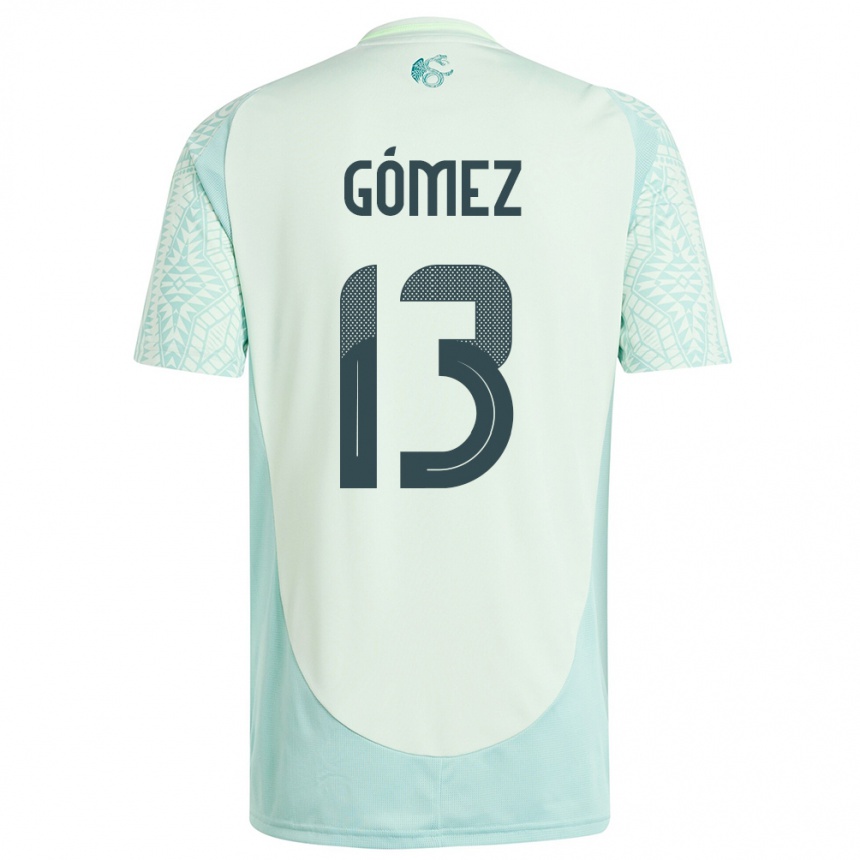 Kids Football Mexico Diego Gomez #13 Linen Green Away Jersey 24-26 T-Shirt Australia