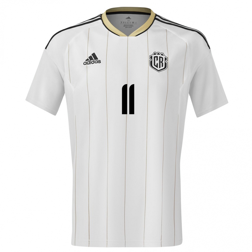 Kids Football Costa Rica Raquel Rodriguez #11 White Away Jersey 24-26 T-Shirt Australia