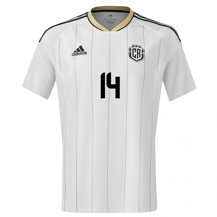 Kids Football Costa Rica Orlando Galo #14 White Away Jersey 24-26 T-Shirt Australia