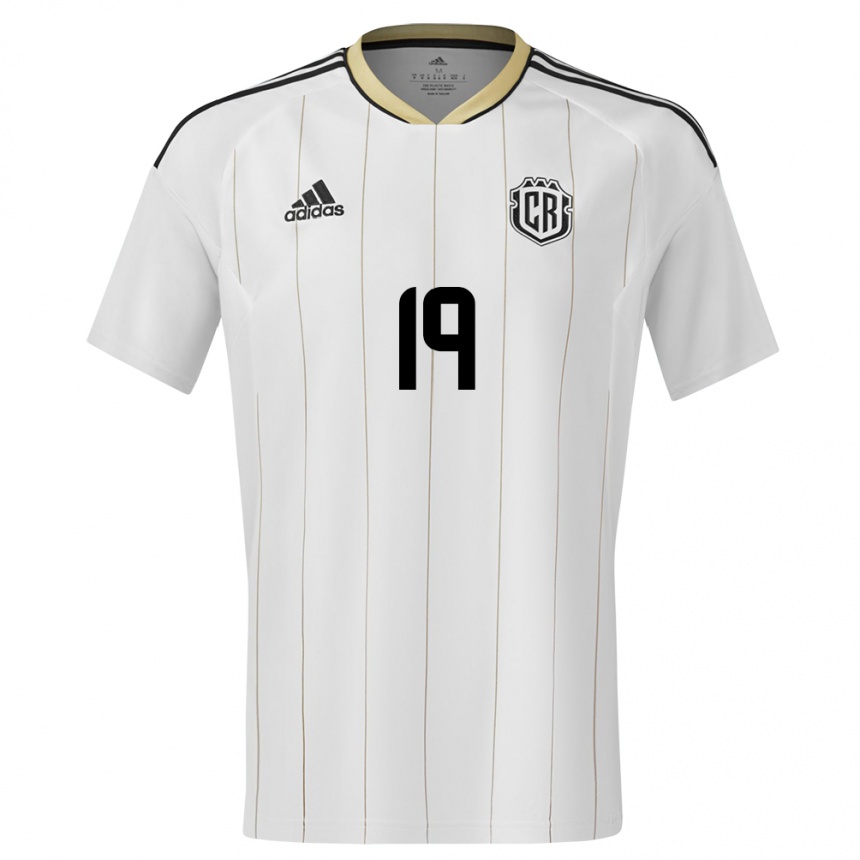 Kids Football Costa Rica Maria Paula Salas #19 White Away Jersey 24-26 T-Shirt Australia