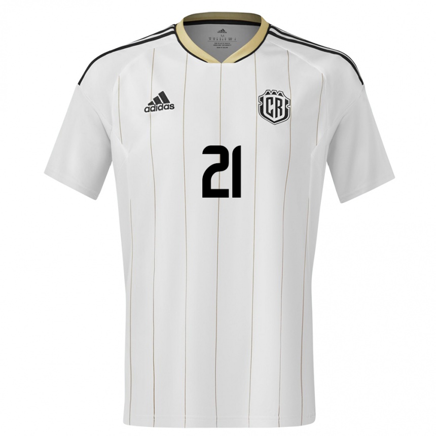 Kids Football Costa Rica Viviana Chinchilla #21 White Away Jersey 24-26 T-Shirt Australia