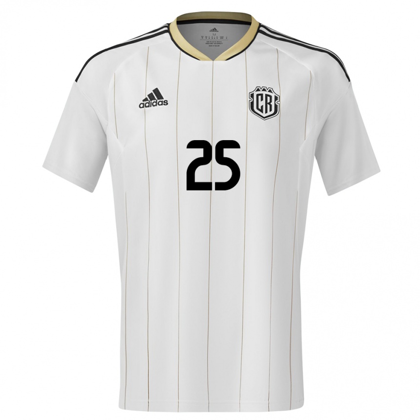 Kids Football Costa Rica Anthony Hernandez #25 White Away Jersey 24-26 T-Shirt Australia