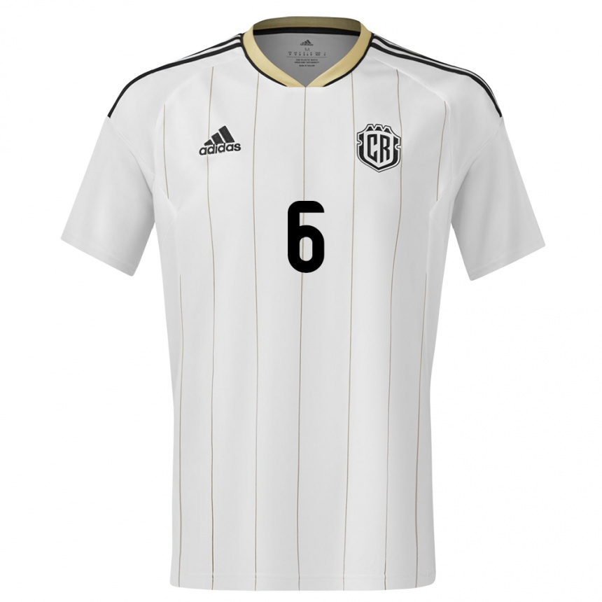 Kids Football Costa Rica Ricardo Pena #6 White Away Jersey 24-26 T-Shirt Australia