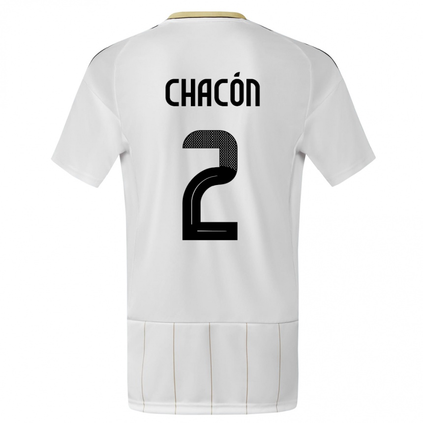 Kids Football Costa Rica Daniel Chacon #2 White Away Jersey 24-26 T-Shirt Australia