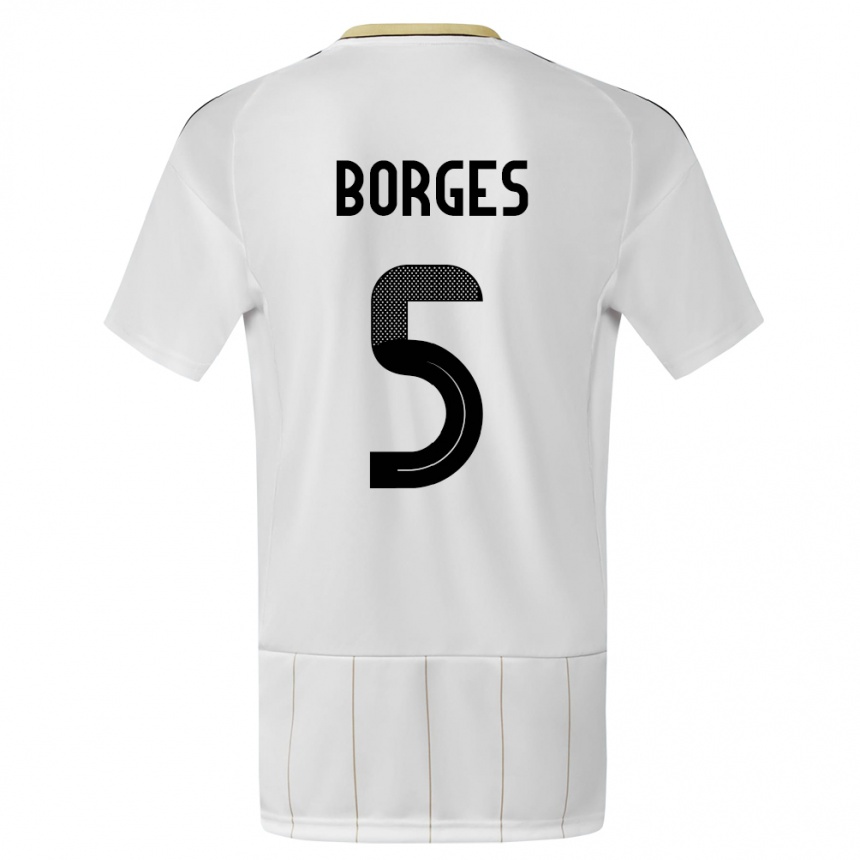 Kids Football Costa Rica Celso Borges #5 White Away Jersey 24-26 T-Shirt Australia